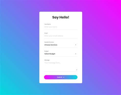 bootstrap form template